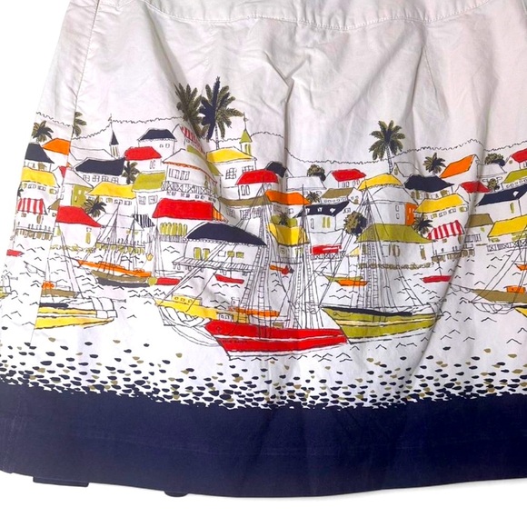 Eddie Bauer Sail boat pleated 100% cotton nautical boating sail size 14 - Picture 6 of 10